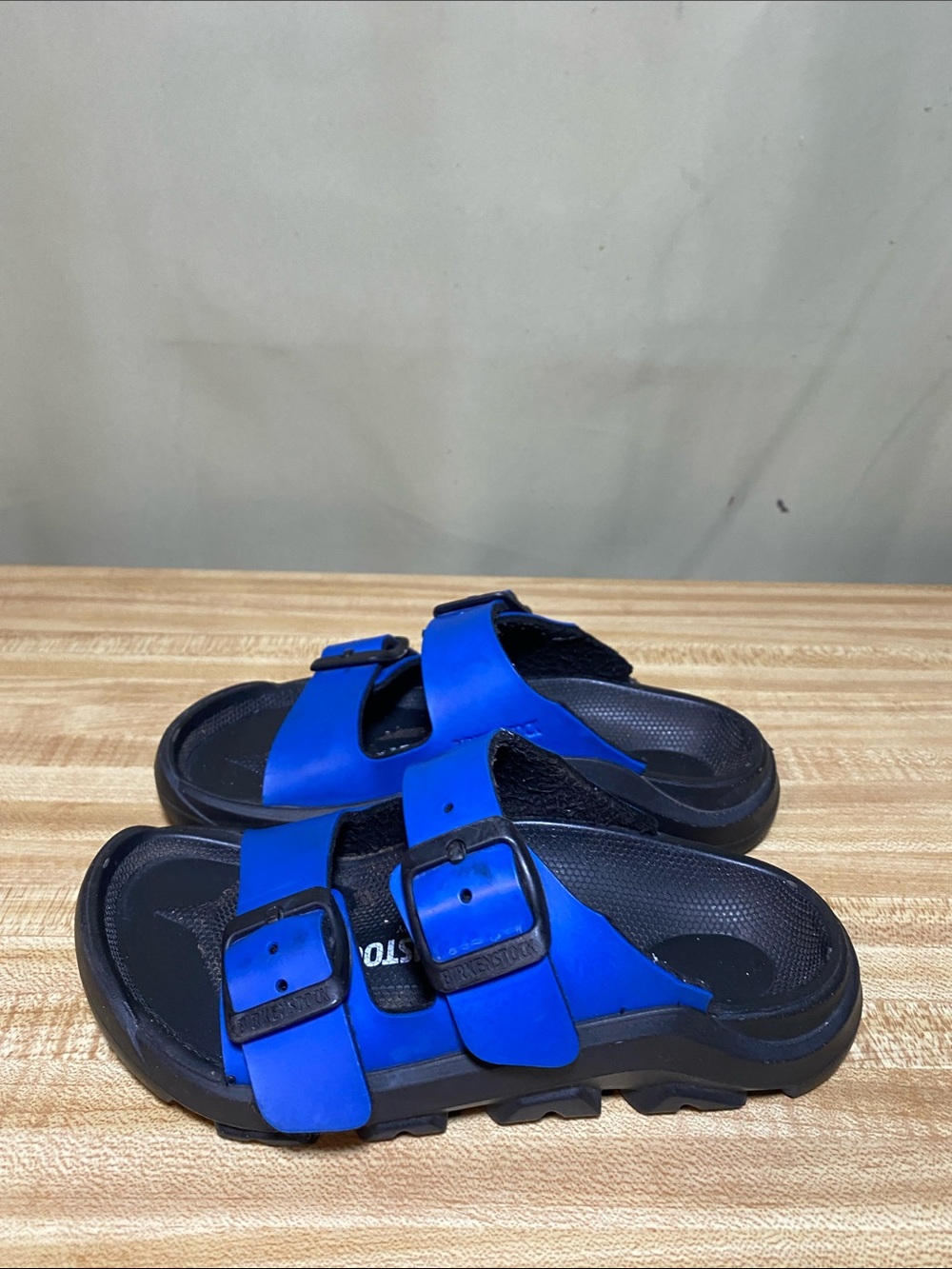 Birkenstock Mogami Birko-Flo Ultra Double Buckle Sandals Blue size 27 /Us 9